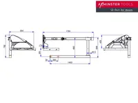 Crown beskyttelse og avsugsarm 305-355mm Axminster PROFESSIONAL