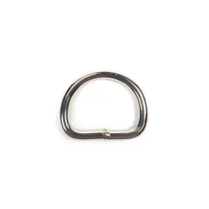 D-ring-sveiset nikkel 26/4,6 mm -10 pak