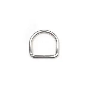 D-ring-sveiset nikkel 40/6 mm
